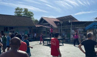 Senam Sehat di Blok Hunian, Rutan Balikpapan Dorong Pola Hidup Sehat melalui Kebugaran dan Kekompakan