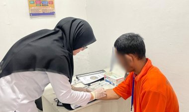 Sehat untuk Pembinaan Lebih Baik, Klinik Pratama Rutan Balikpapan Gelar Pelayanan Medis Rutin
