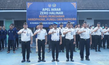 Tegaskan Komitmen Integritas, Rutan Balikpapan Deklarasikan Ikrar Zero Halinar